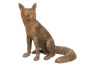 Bronzeskulptur "sitzender Fuchs" Bronzefigur 
