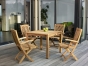 Zebra Esstisch 90x90