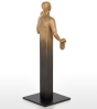 bronze-skulptur volte face strassacker