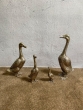 Bronzeskulptur "Entenfamilie" Silber