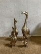 Bronzeskulptur "Entenfamilie" Silber
