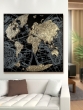 Wandbild " Goldene Erde" auf Leinwand 