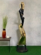Bronzeskulptur "Stehende Wasserträgerin" groß