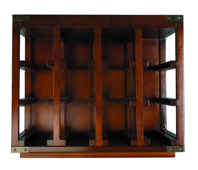 Authentic Models Bottle Rack, Unit #3 MF210 #2 Holz Messing Weinregal MF210  Flaschenregal 