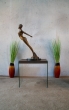 Bronzeskulptur "Stehende Fenja" Aktfigur auf Marmorsockel