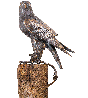 bronzeskulptur falke strassacker 