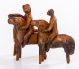 Bronzeskulptur Reiter von rechts