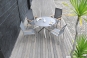 Zebra Mikado Tisch 6562, Ø110 cm, Edelstahl