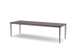 DEDON Bellmonde Esstisch XL Gestell: black pepper Tischplatte: ebony