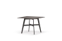 DEDON Seax Esstisch 100x100cm, Gestell schwarz Jean-Marie Massoud Designertisch Gartentisch