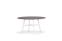 DEDON Seax Esstisch ∅140, Gestell weiss Jean-Marie Massoud Designertisch Gartentisch