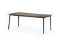 DEDON Wa Esstisch 100x200cm Tischplatte: 317 - black pepper  / Gestell: 317 - black pepper