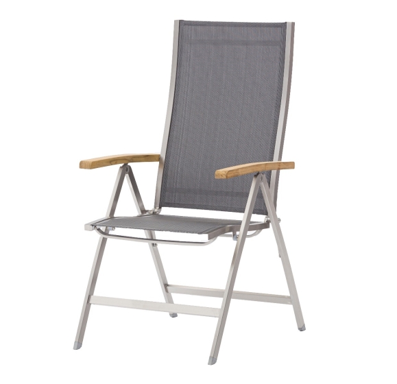 Zebra One Sessel 6204 Gartensessel edelstahl textilene