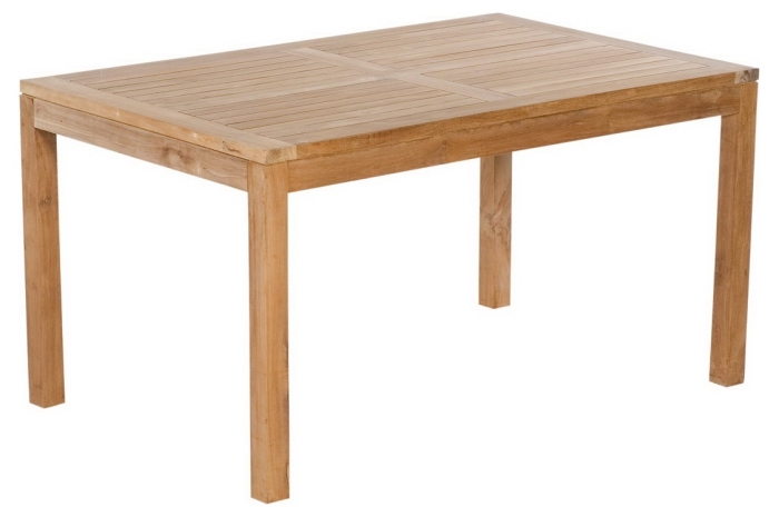 Zebra Teak - Esstisch Bali 150x90cm. Gartentisch Teaktisch