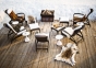 DEDON Satellite Tisch mit Tango Sesseln