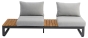 Zebra Fly Lounge mit Teak Einleger