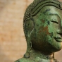 Buddhafigur aus Thailand in grün