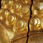 Blattgold Relief Asia Dekoration
