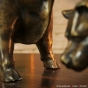 Bronzefigur "Bulle und Bär - Börse" 