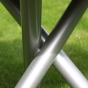 Zebra Mikado Tisch 6223, Ø110 cm, Aluminium, palladium