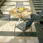 Zebra Oryx Tisch 7275 Ø120cm Gartentisch Teakholz Edelstahl 