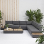 Zebra Cubo Lounge mit Kaffeetisch