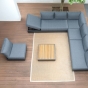 Draufsicht der Zebra Cubo Lounge
