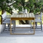 Essgruppe mit Endless Teakholz Tisch