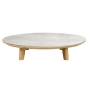 Cane-line Aspect Couchtisch rund Tischplatte Ø: 144cm, Fossil Keramik Grau