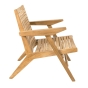 Cane-line Flip Loungesessel von der Seite
