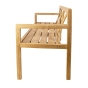 Cane-line Grace 3-Sitzer Bank ohne Kissen von der Seite