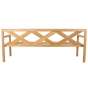 Cane-line Grace 3-Sitzer Bank ohne Kissen von hinten