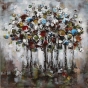 Metall - Wandbild "Abstrakt und Bunt"