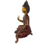 Sitzender Buddha Amoghasiddhi aus Messing - 50cm