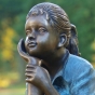 Bronzeskulptur Kopf vom Mädchen 