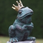 Bronzeskulptur Froschkönig David als Wasserspeier 