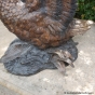 Bronzeskulptur Wasseranschluss vom Schwan 