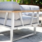 Aluminium Gestell 2-Sitzer Lounge Sofa