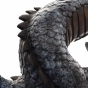 Bronzeskulptur "Lóng Chinesischer Drache" groß als Wasserspeier