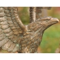 Bronzefigur "Seeadler" mit offenen Flügeln