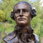Bronzeskulptur "Mozart-Büste"