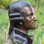 Bronzeskulptur "Mozart-Büste"