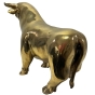 Rückansicht der Bronzefigur "Bulle und Bär"