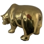 Rückansicht der Bronzefigur "Bulle und Bär"