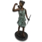 Bronzeskulptur "Diana, Göttin der Jagd"
