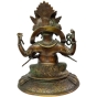 Ganesha aus Bronze mit einer grünen Patina um 1980