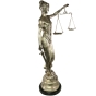 Bronzeskulptur "Justitia in silber"