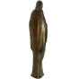 Bronzeskulptur "Madonna mit Rose"