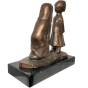 Bronzeskulptur "Zwei anmutige Mädchen" von G. Mariani