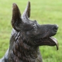 Bronzeskulptur "Schäferhund Rex"